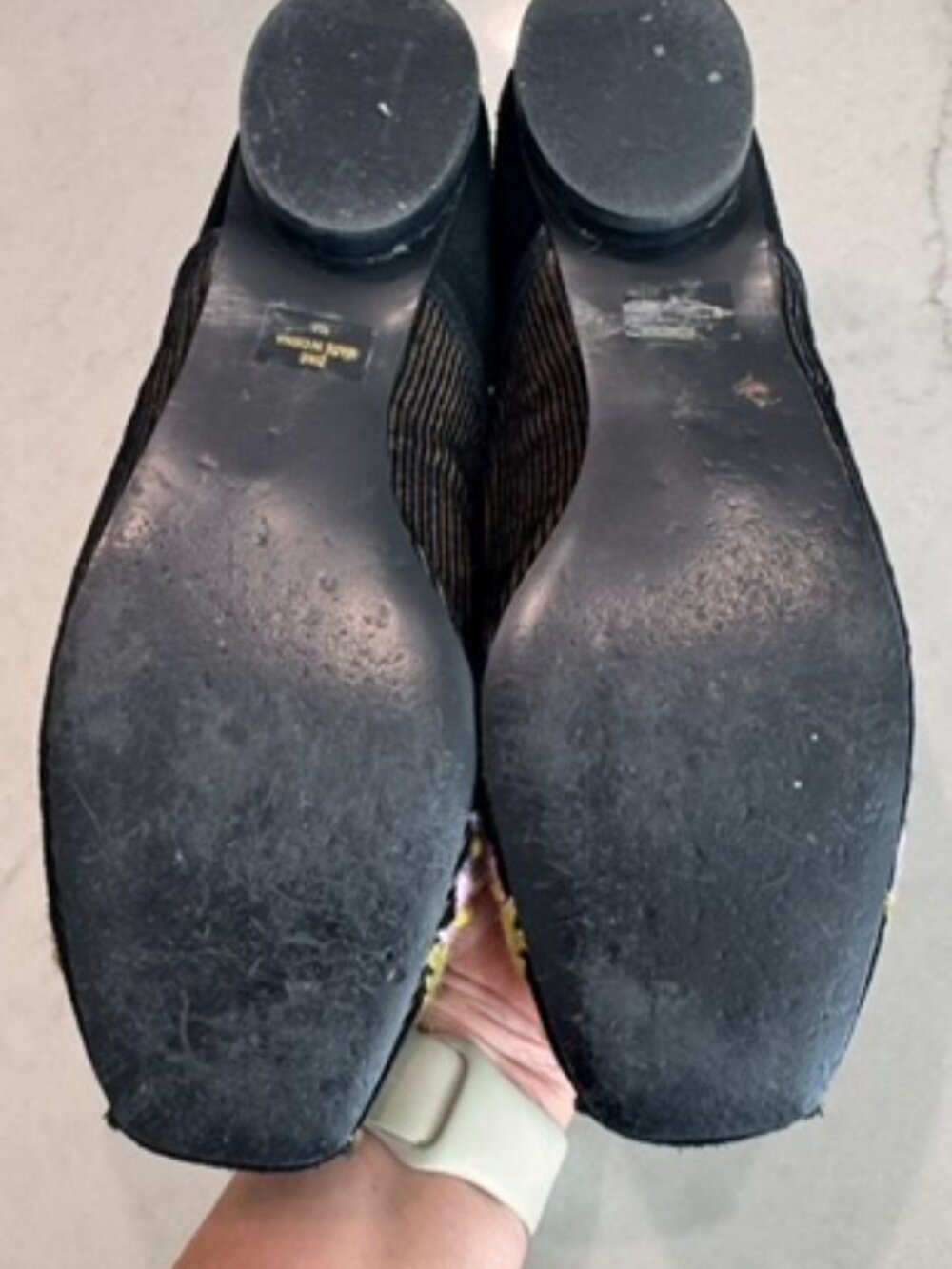 ZINC square toe embroidered Ballet flat shoe size 9 Anthropologie - Picture 3 of 6